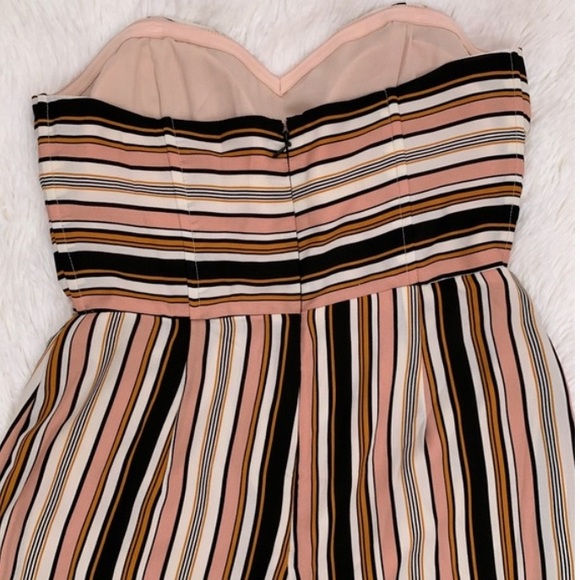 Leith Strapless Striped Wide Leg Jumpsuit Size Large - Picture 9 of 13
